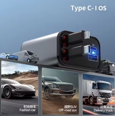 USB-C zložljiv avtopolnilec